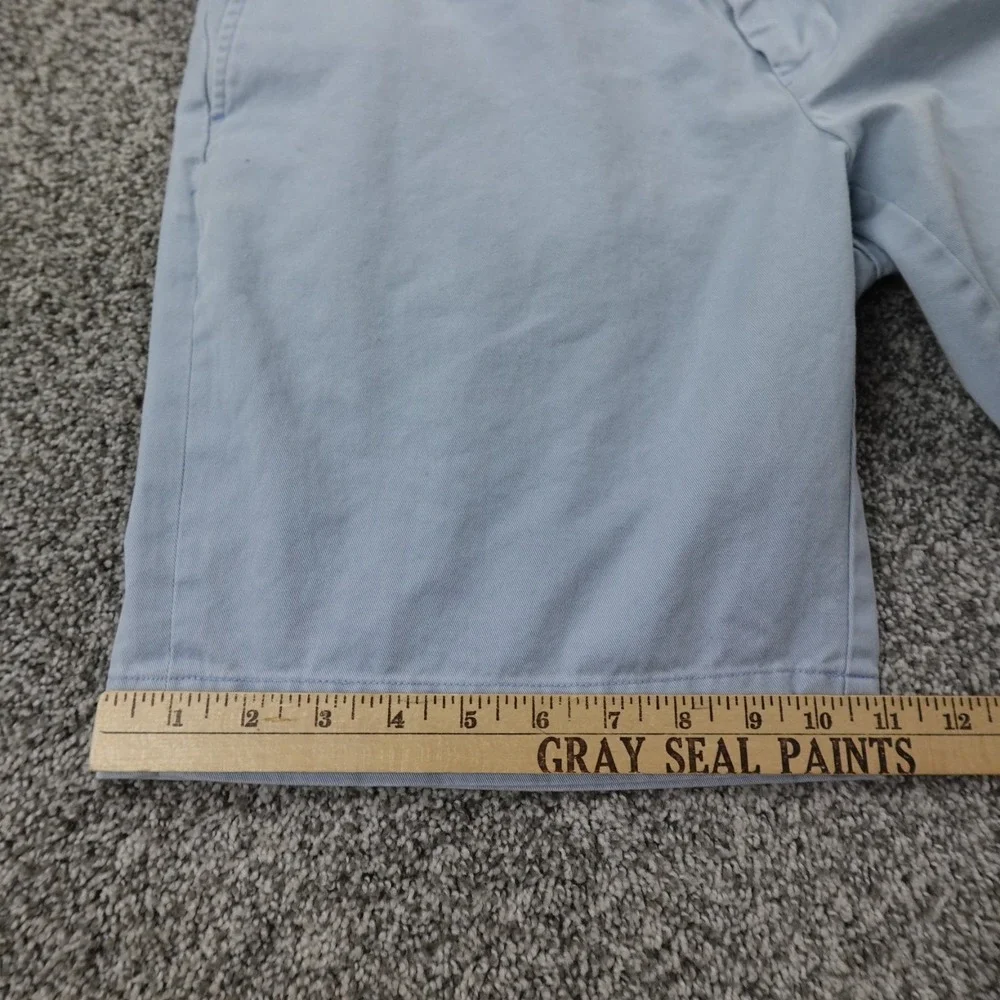 Polo Ralph Lauren Shorts Mens 32 Blue Chino Bermuda Casual Preppy Dad Flat Front